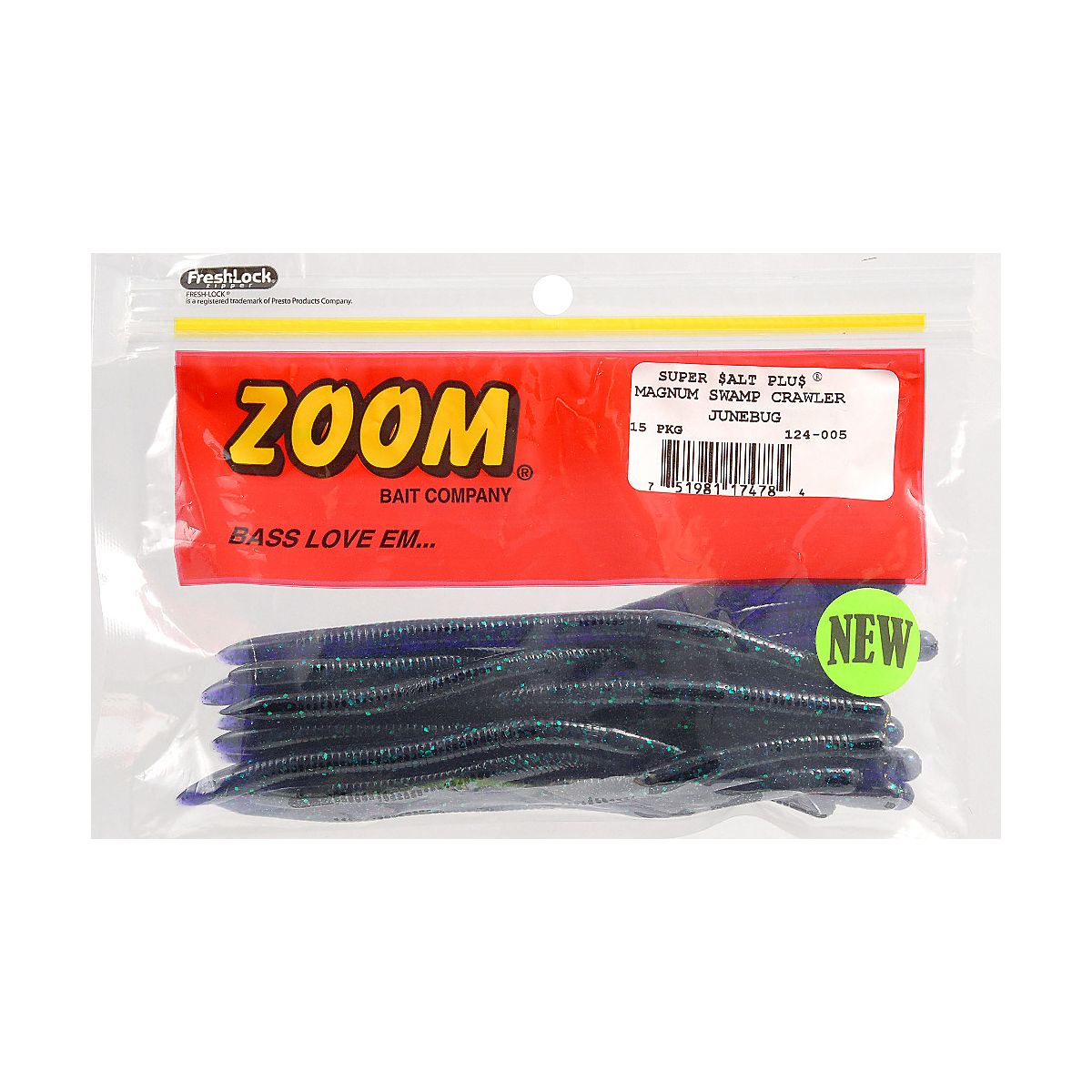 Zoom 6-1/2 in Mag Swamp Crawlers 15-Pack | Academy