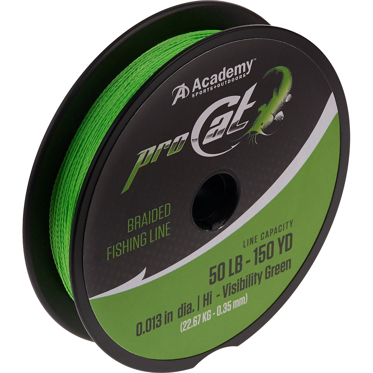 Pro Cat 150 yards Braided Fishing Line Academy