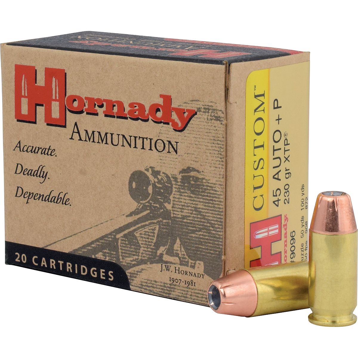 45 ACP 230 grain XTP @ 880 fps. 50 rounds – Minuteman