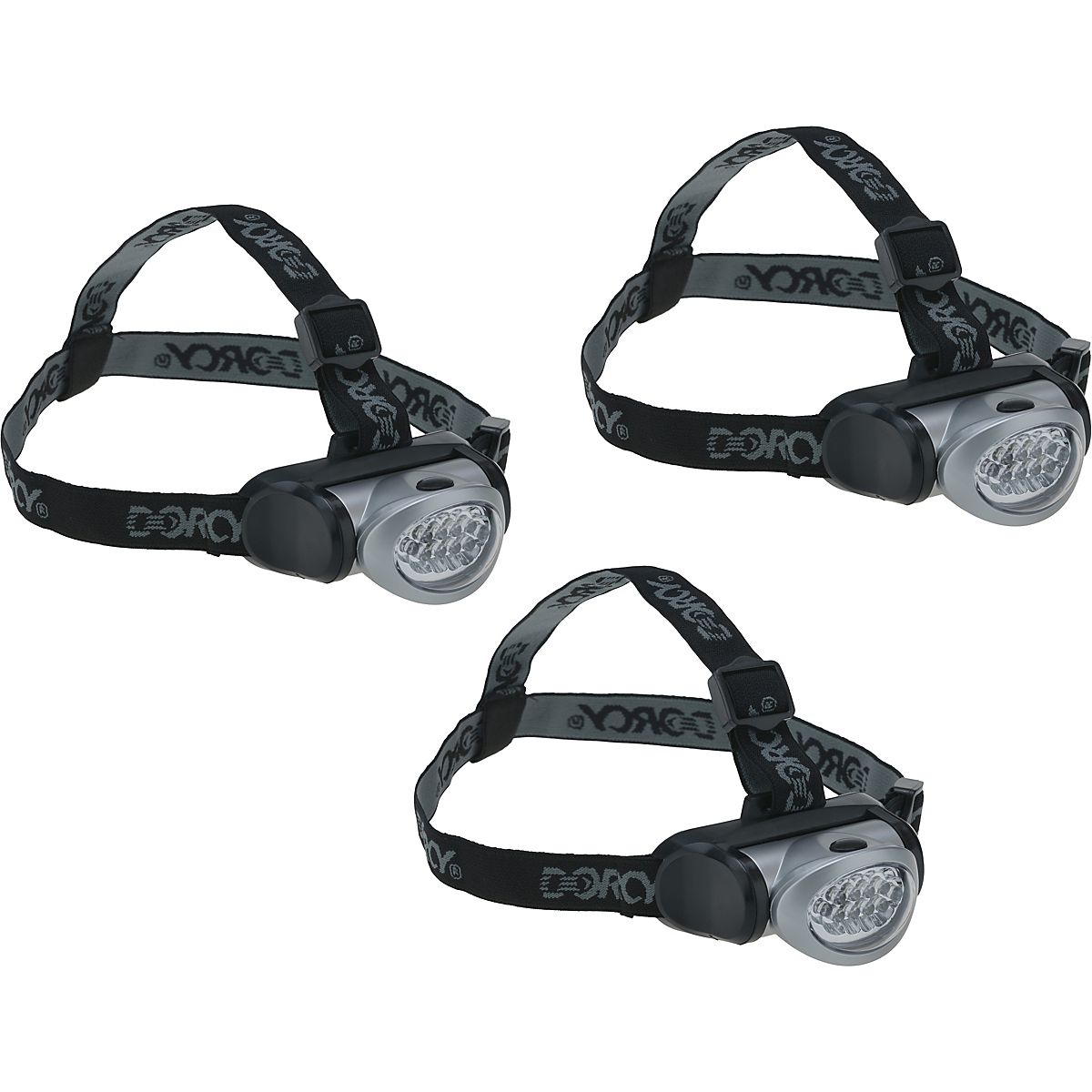 Dorcy LED Headlamps 3pack Academy