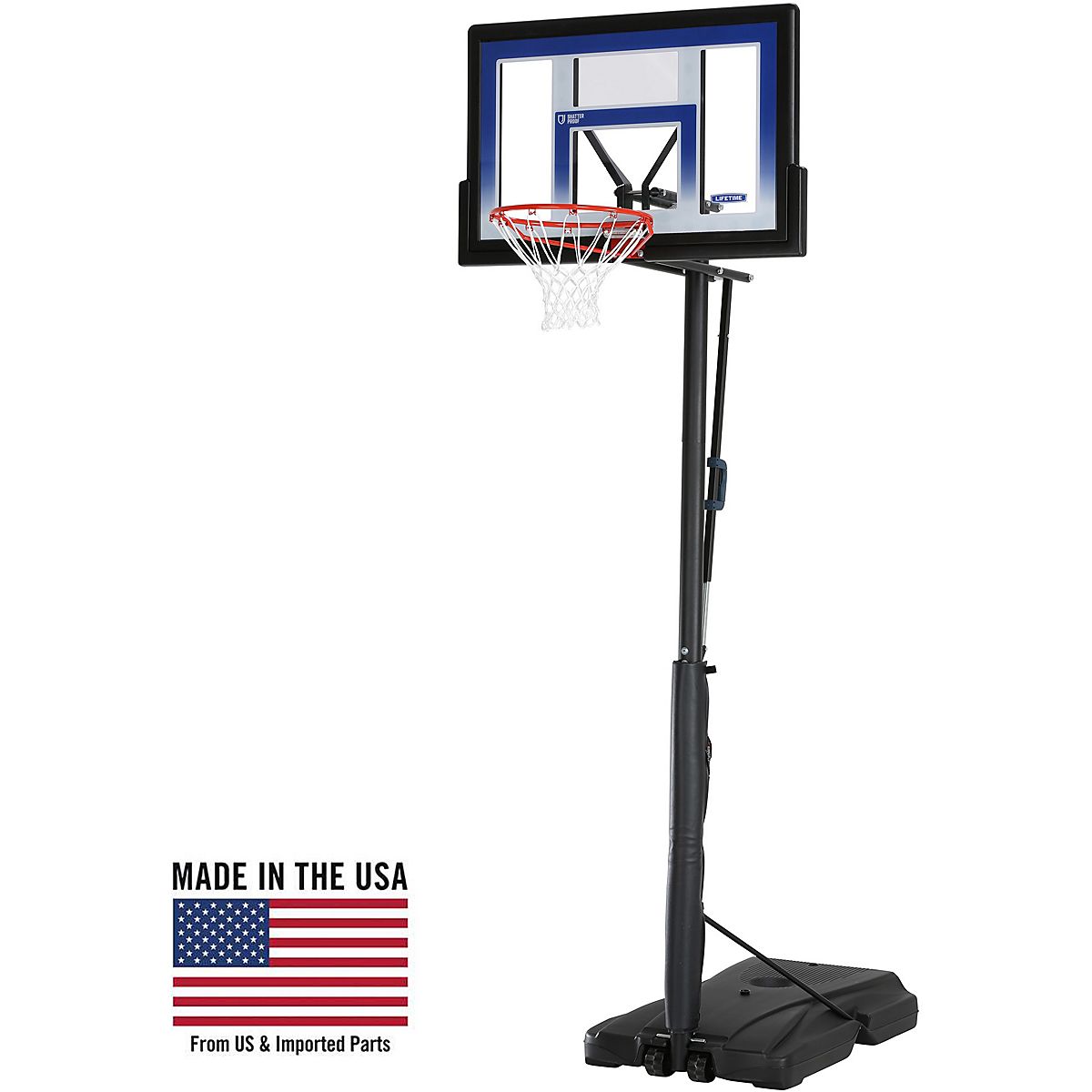 Lifetime Courtside 48 in Polycarbonate Portable Basketball Hoop | Academy