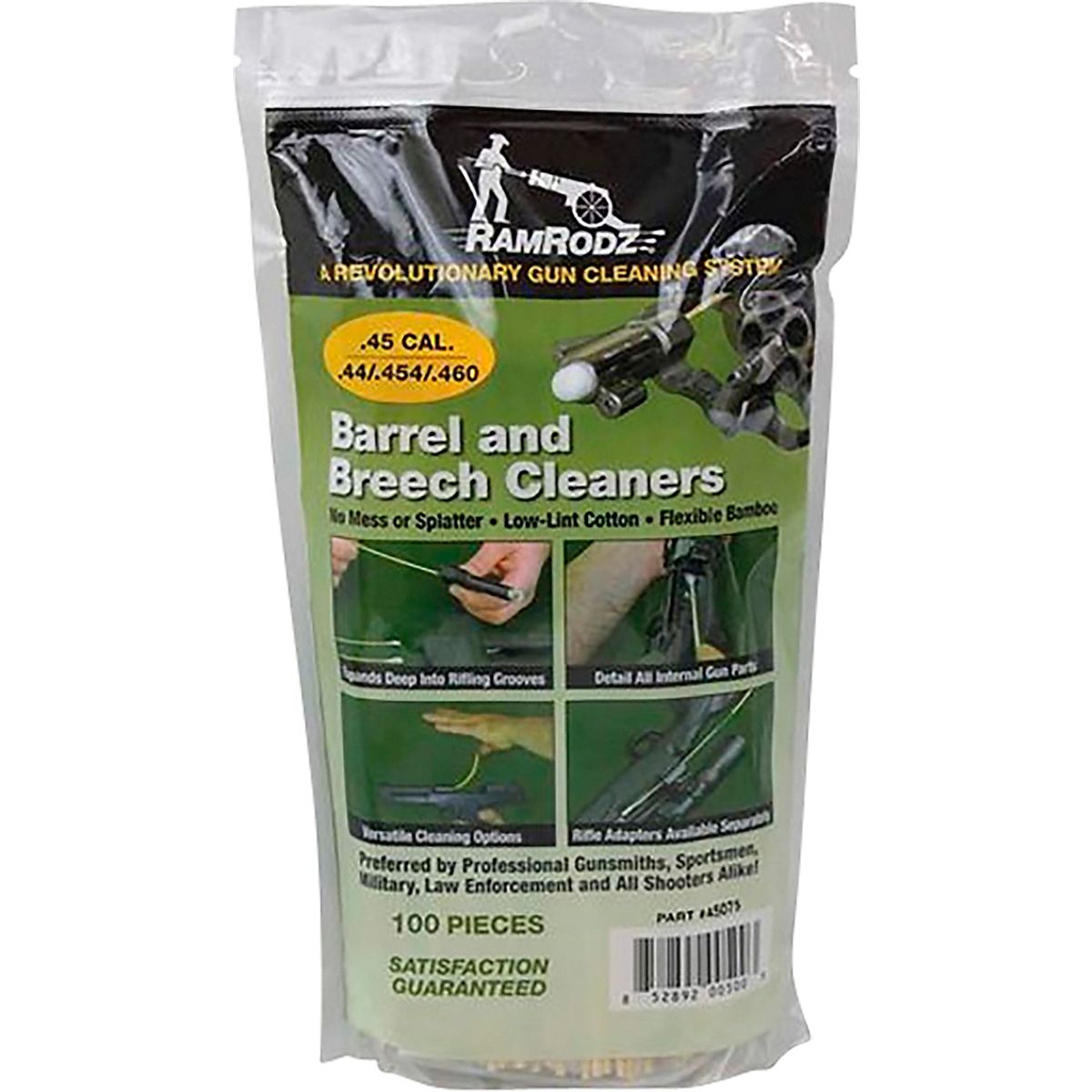 RamRodz .45 Barrel and Breech Cleaners 100Pack Academy