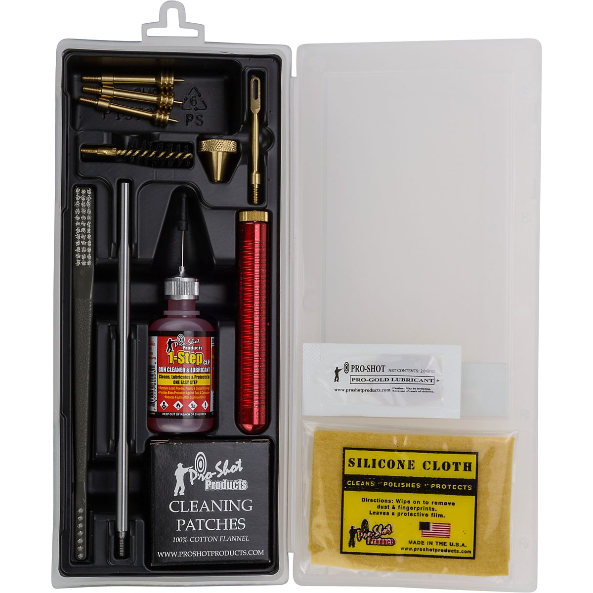ProShot Products Classic Box .38 .45 Pistol Cleaning Kit Academy