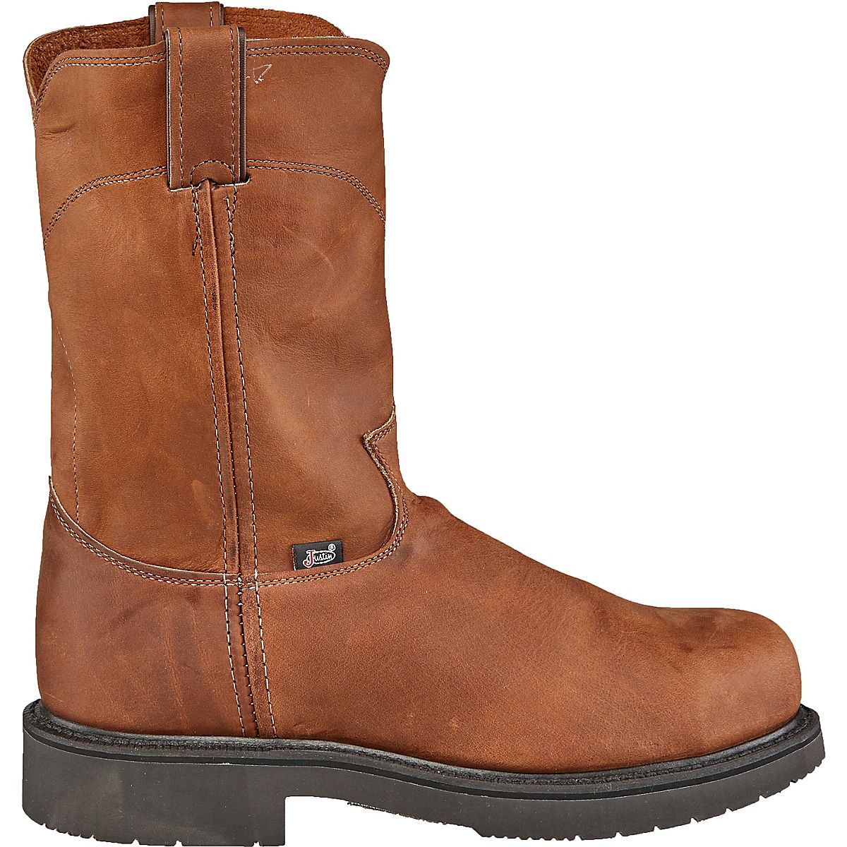 Men\'s Justin Waterproof Workboots Aged Bark Style 6604 8EE Justin Men main image 3