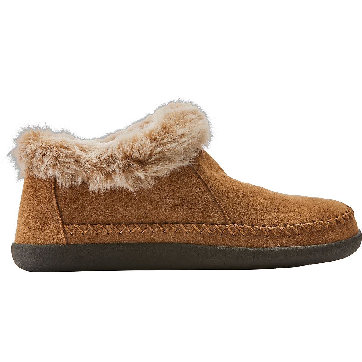 Magellan Women's Faux Fur Collar Bootie Slipper Academy