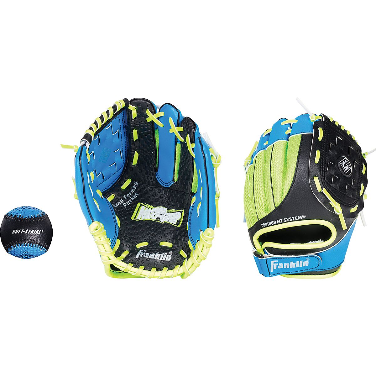 Franklin Youth NeoGrip® Series 9.5" Tball Glove with Ball Academy
