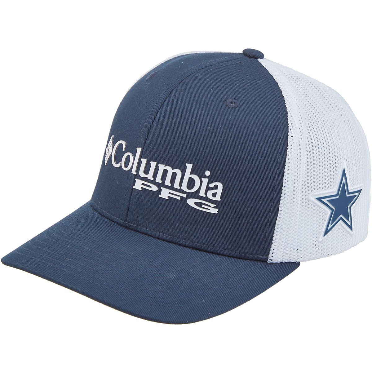 Casquette Columbia Navy Dallas Cowboys PFG Mesh Snapback pour homme