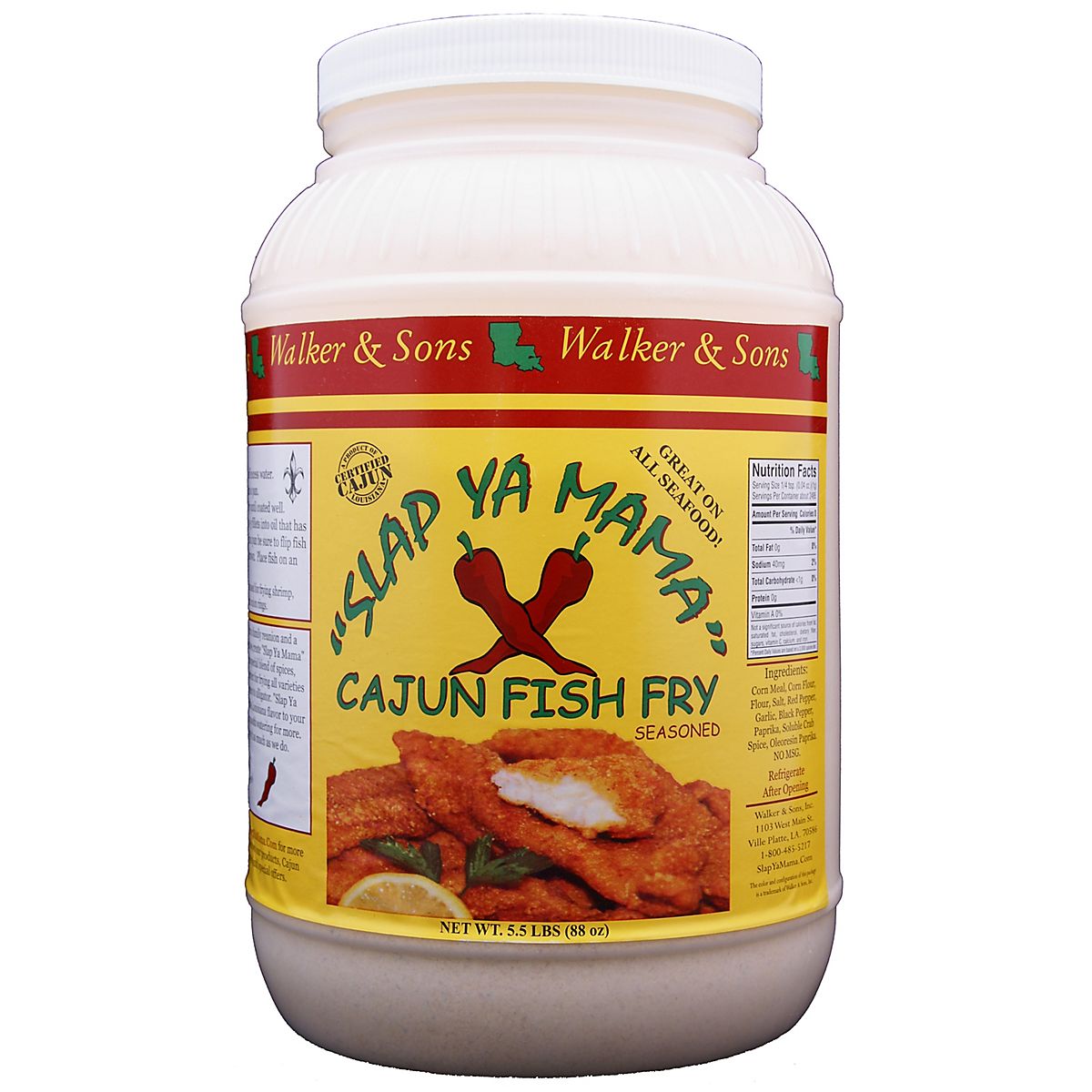Slap Ya Mama 1Gallon Cajun Fish Fry Seasoning Academy