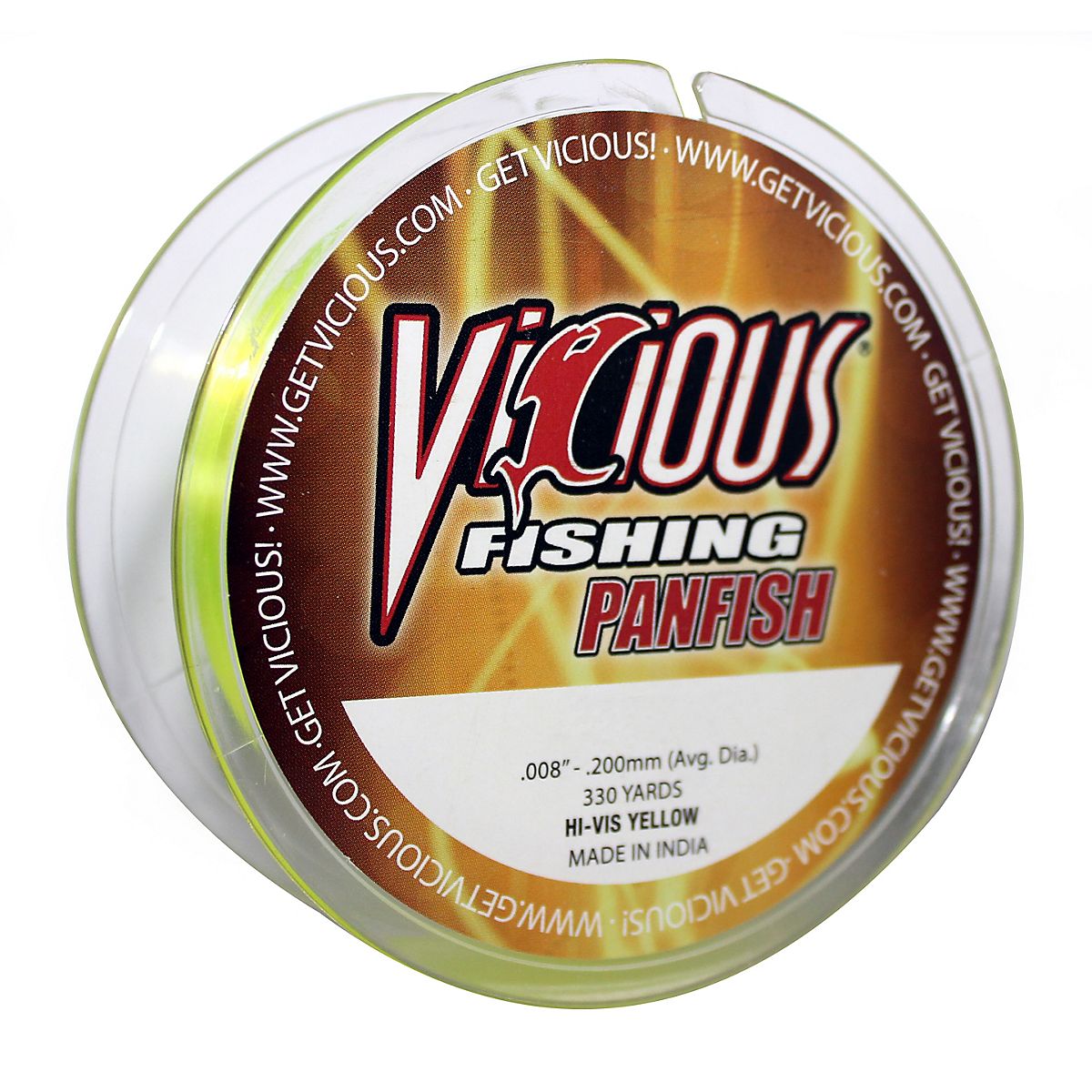 Vicious 330 yds HiVis Panfish Fishing Line Academy