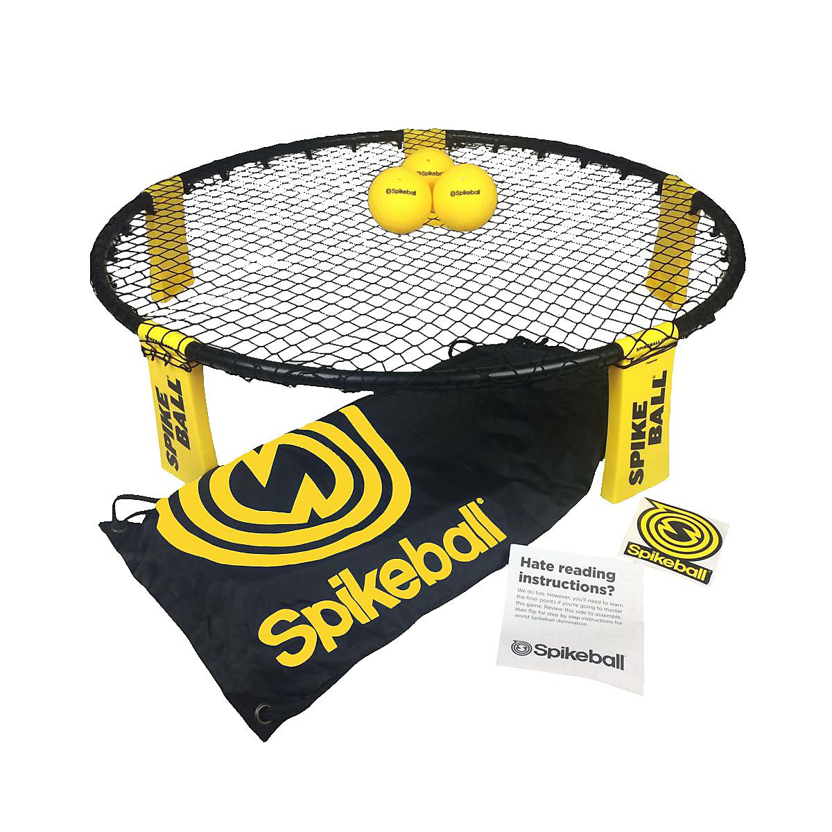 Spikeball Standard 3 Ball Kit with Adjustable Net & Balls - Portable  Roundnet Game