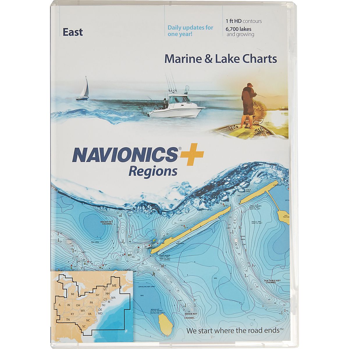 Navionics Regions East Region Marine and Lake Charts and Maps Academy