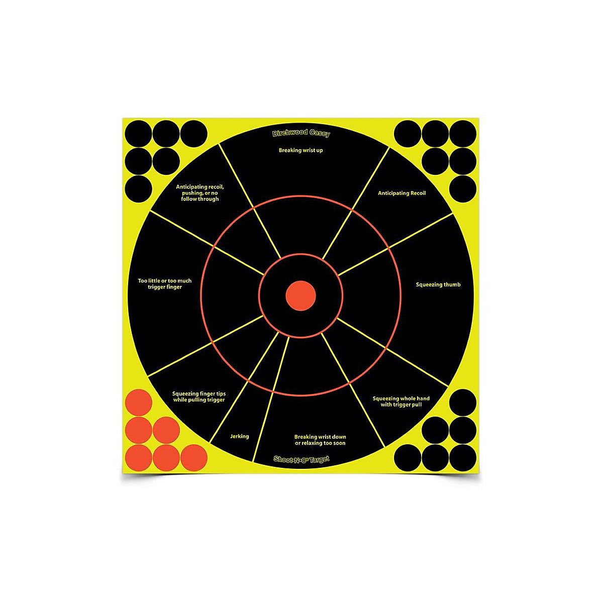 Birchwood Casey ShootNC 12 in Handgun Trainer Targets 5Pack Academy