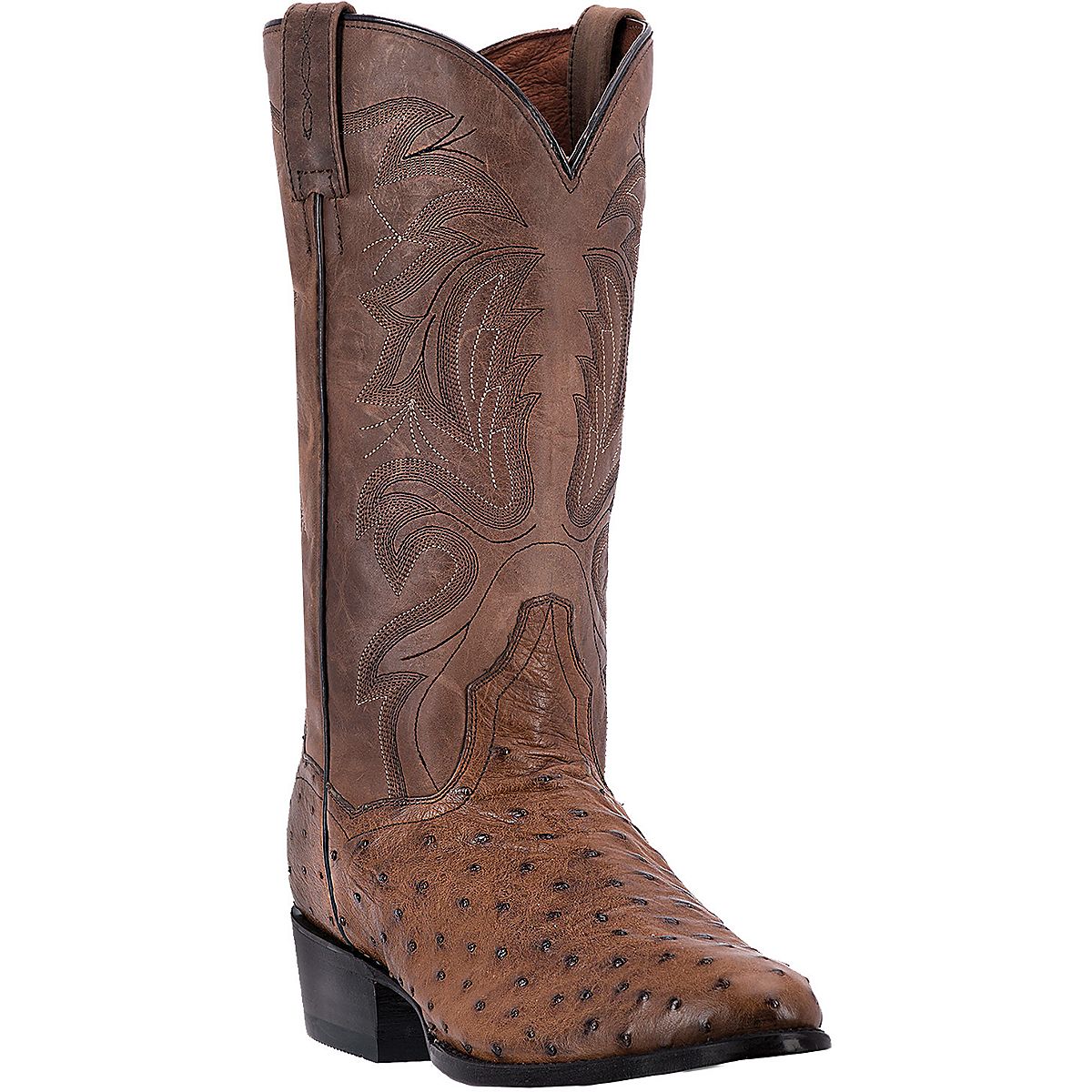 Dan Post Men's Tempe Ostrich Skin Western Boots Academy