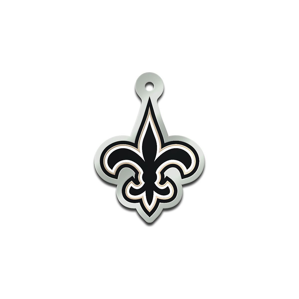 New Orleans Saints State Shape Keychain