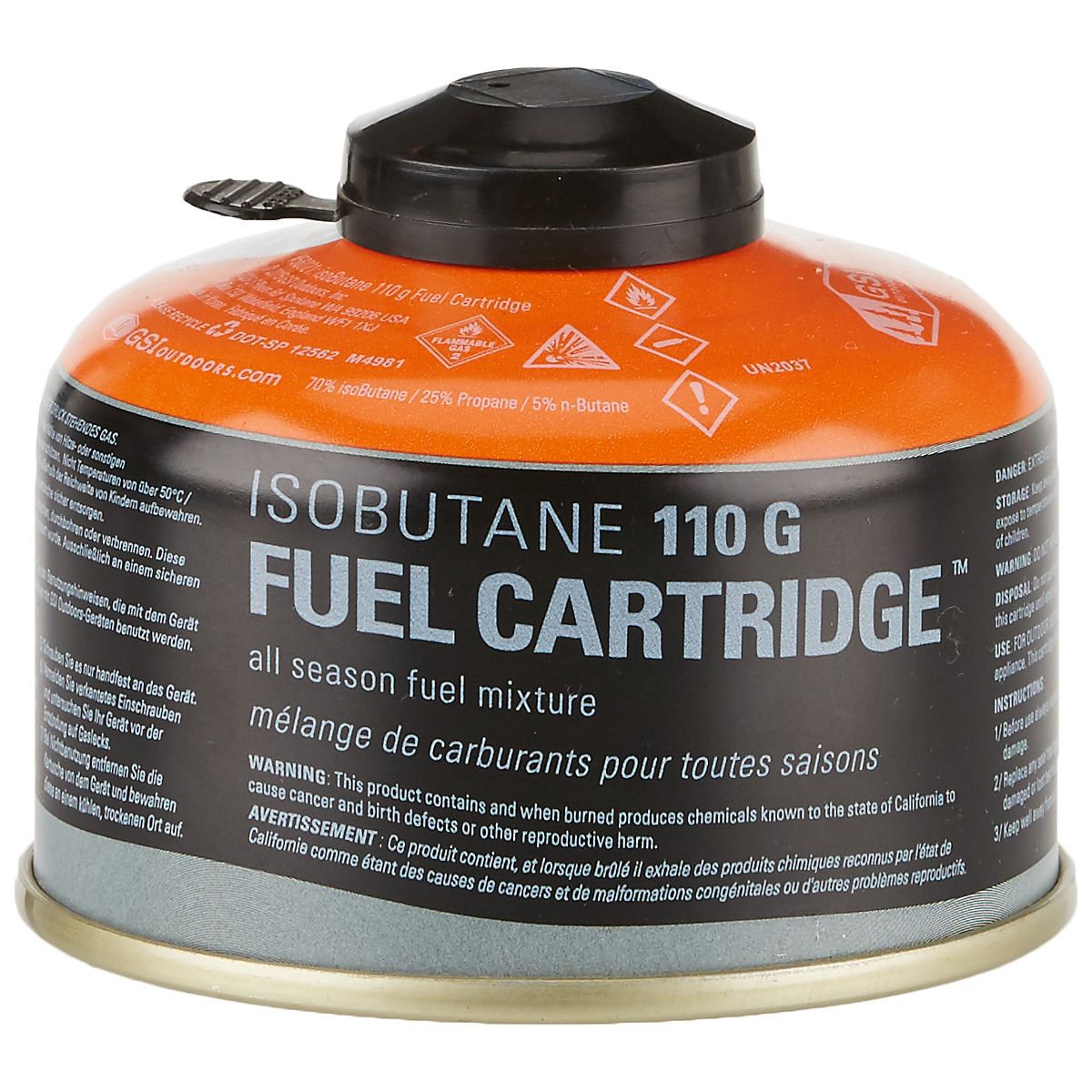 GSI Outdoors 110G Isobutane Gas Canister Academy
