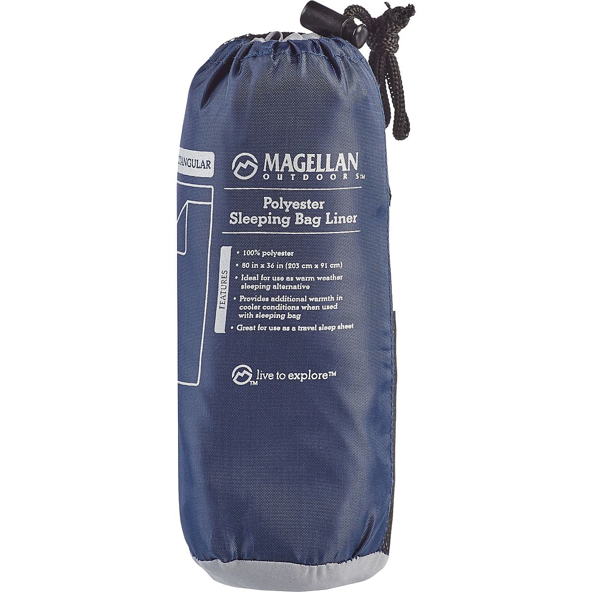 Magellan Outdoors Polyester Rectangular Sleeping Bag Liner Academy