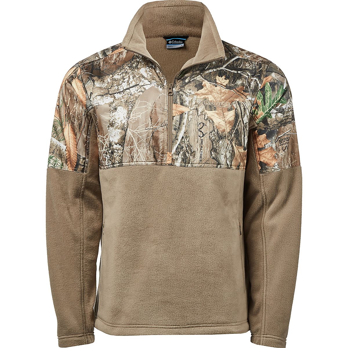 Roper® Boy's Camo Print Fleece 1/4 Zip Pullover