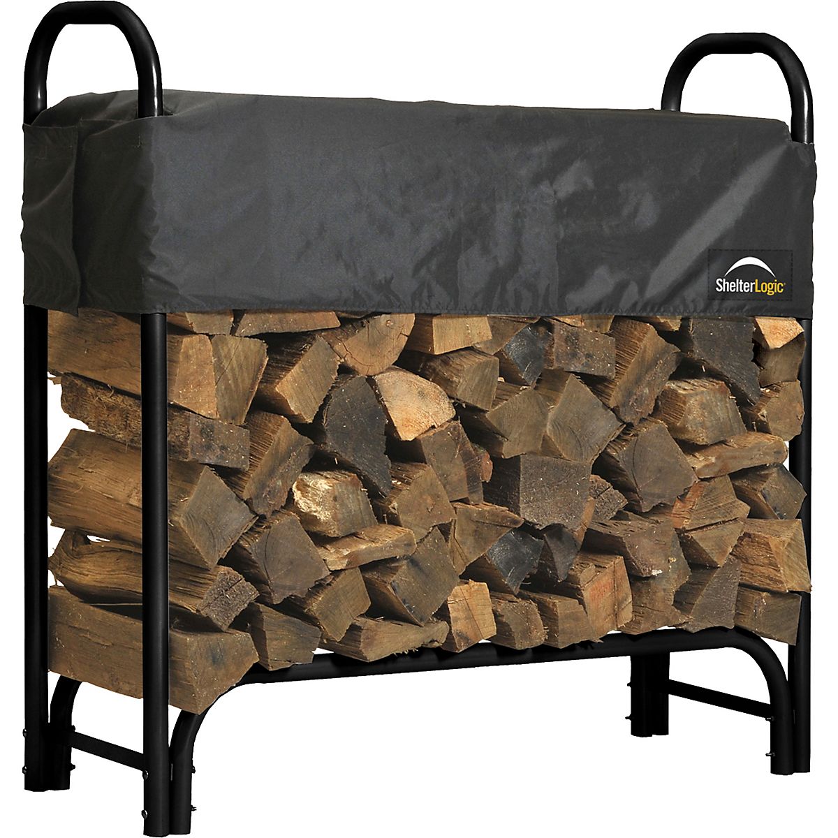 ShelterLogic 4 ft Heavy Duty Firewood Rack with Cover | Academy