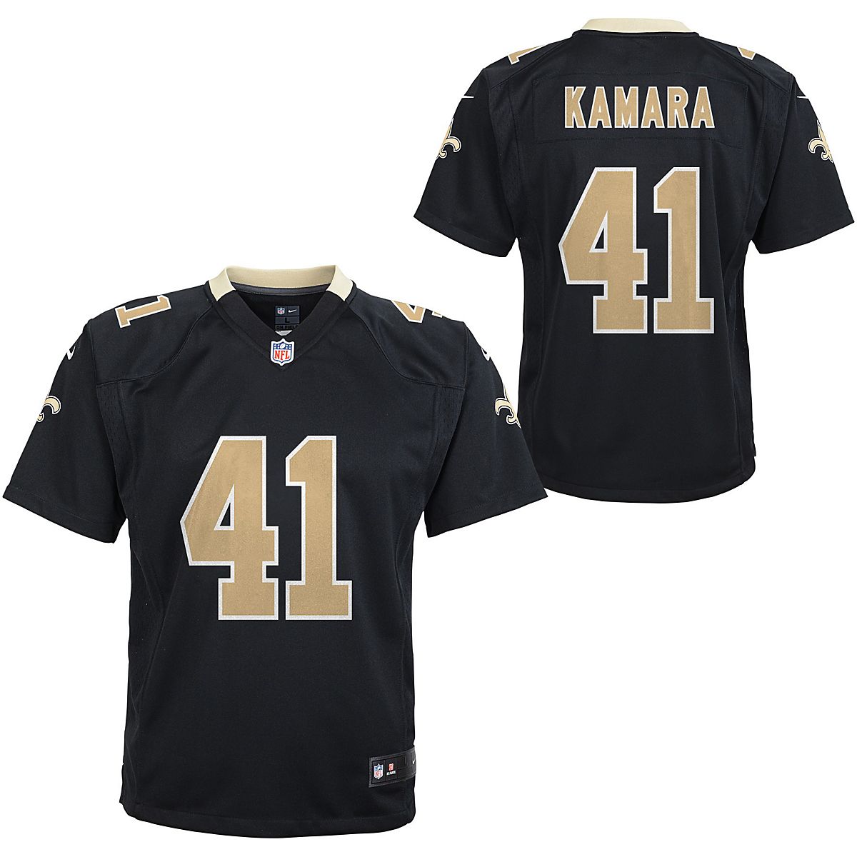 Nike Youth New Orleans Saints Alvin Kamara #41 White Game Jersey