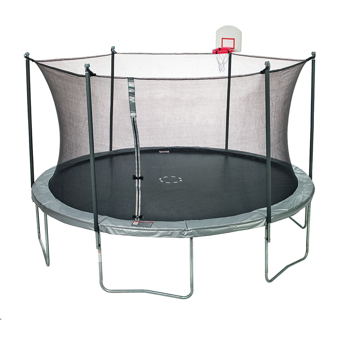 JumpZone 15 ft Trampoline with Enclosure and DunkZone Academy