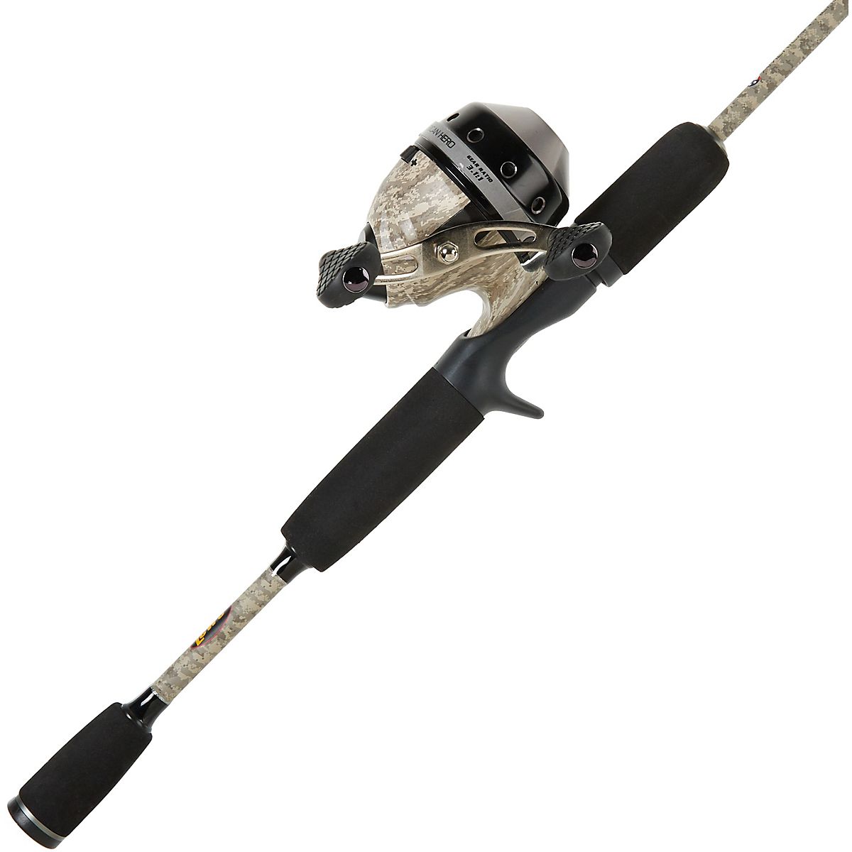Lew's American Hero Camo 6 ft M Spincast Rod and Reel Combo Academy