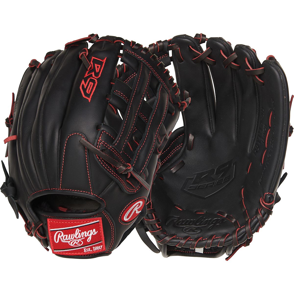 Rawlings Kids' R9 Series 12 in Baseball Outfield Glove Academy