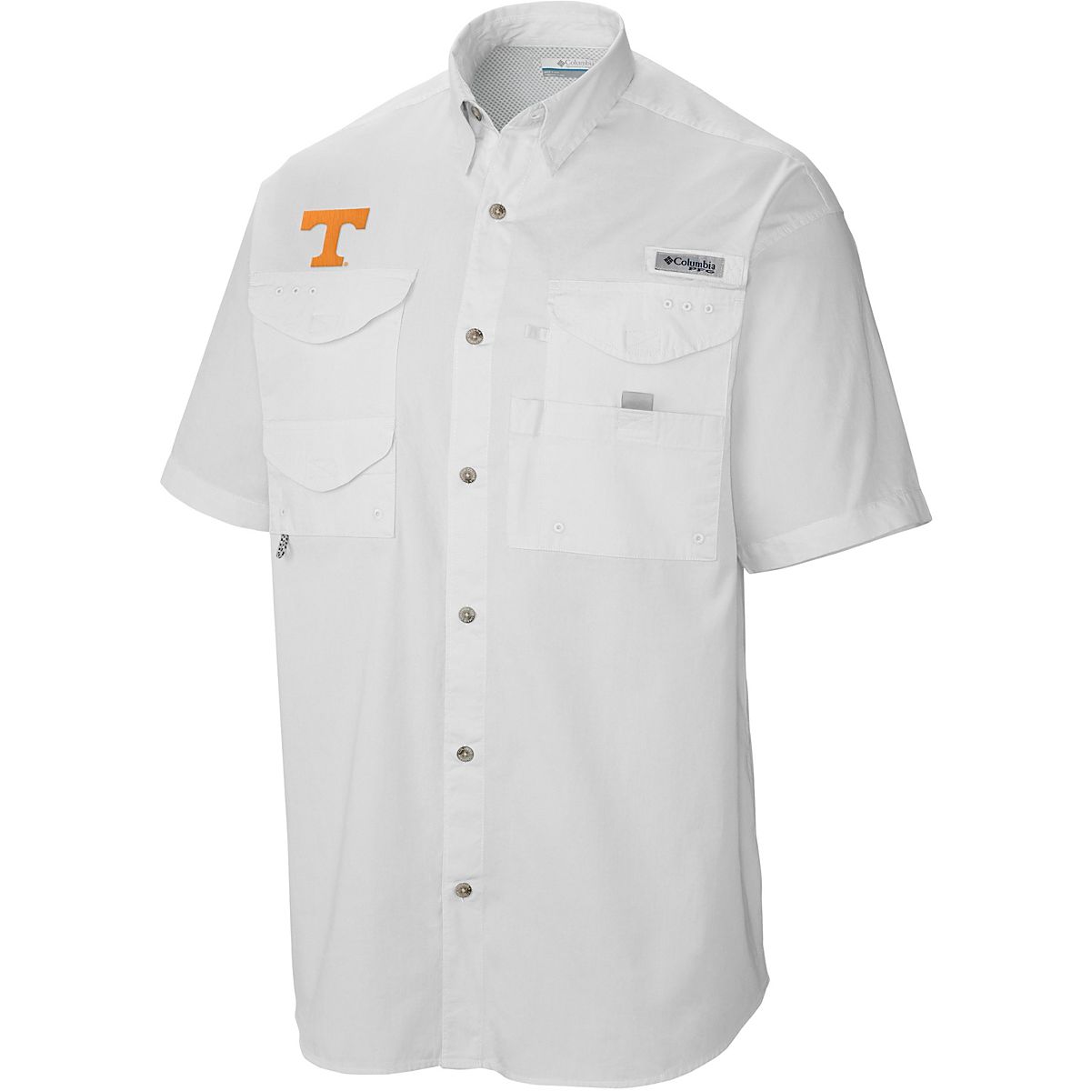 NEW Houston Astros Columbia PFG Tamiami Orange Button Up SS Shirt