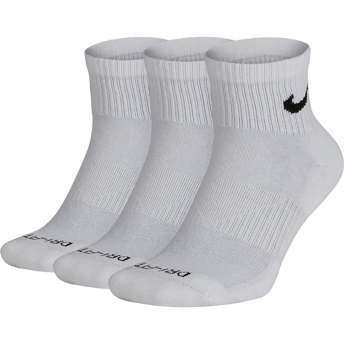 Nike Men's Everyday Plus Cushion Training Quarter Socks 3 Pack Academy