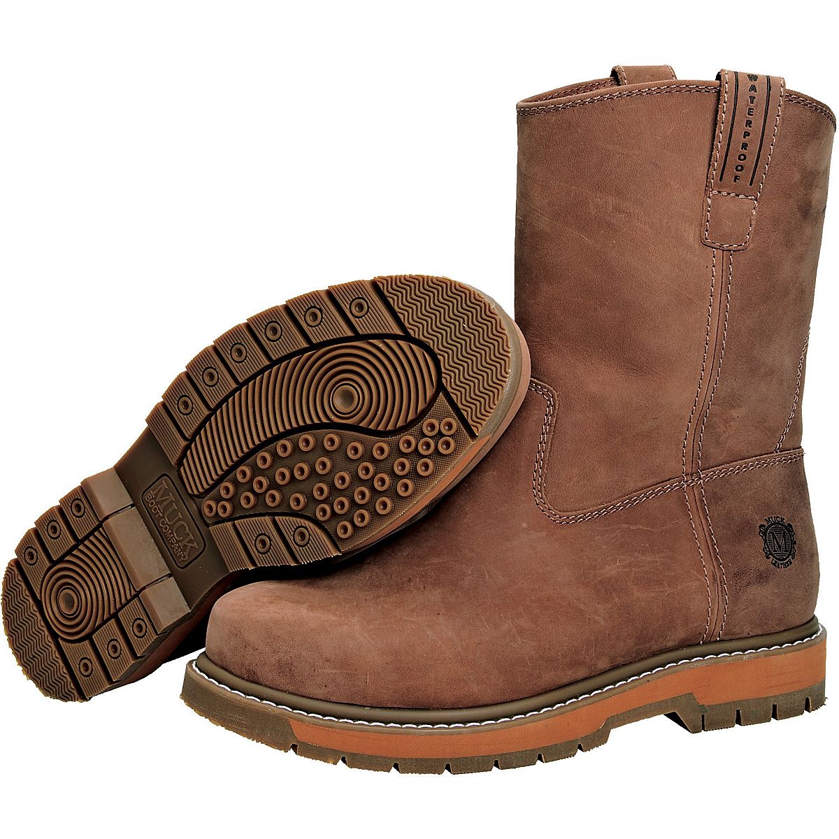 Original Muck Wellie Men Size 8 Classic Waterproof Brown Work & Safety Boots MuckBoots Men main image 4