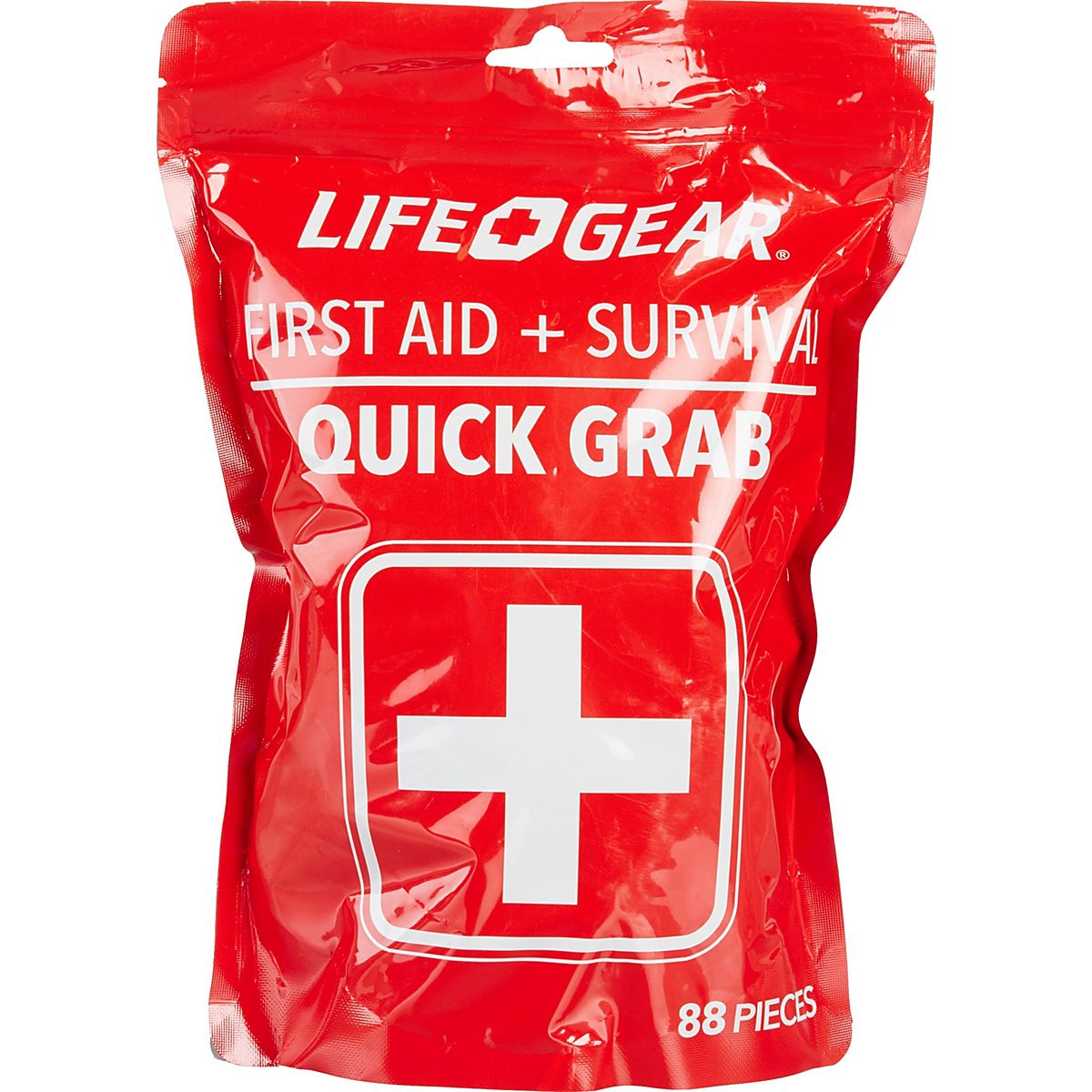 Life Gear Quick Grab 88Piece First Aid Survival Kit Academy