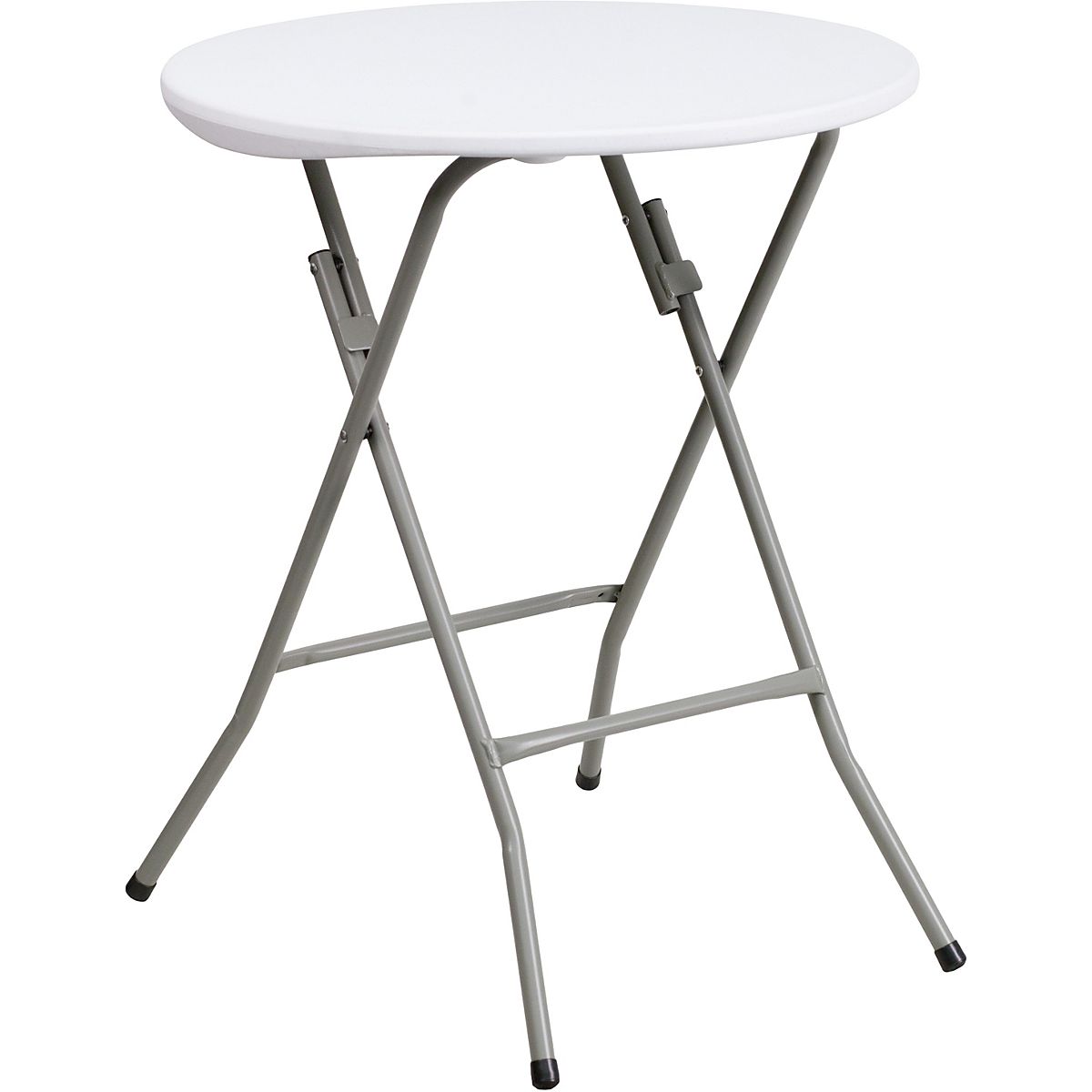 Flash Furniture 2-Foot Round Granite White Plastic Folding Table | Academy