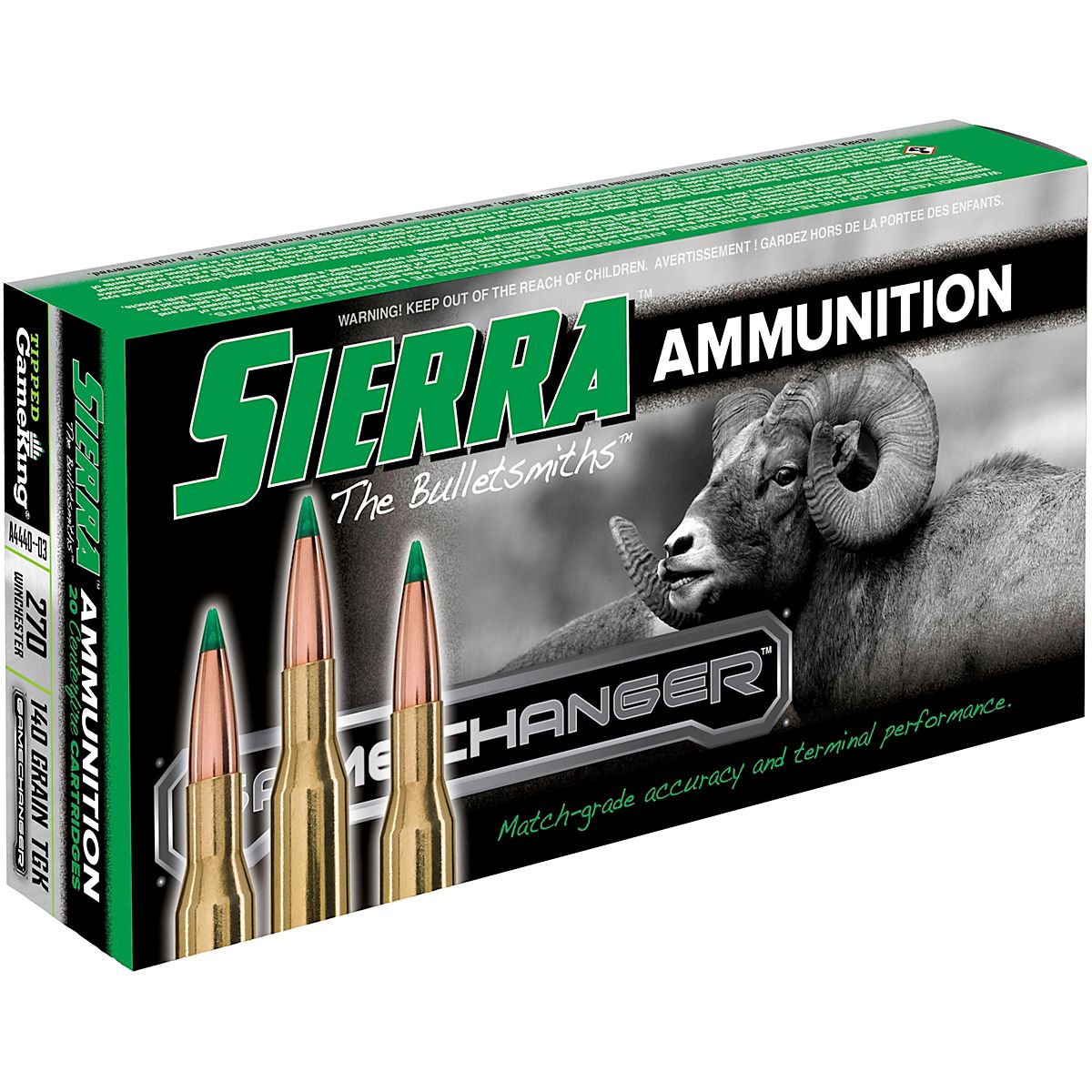 Sierra Gamechanger .270 Winchester 140-Grain Rifle Ammunition - 20 Rounds |  Academy