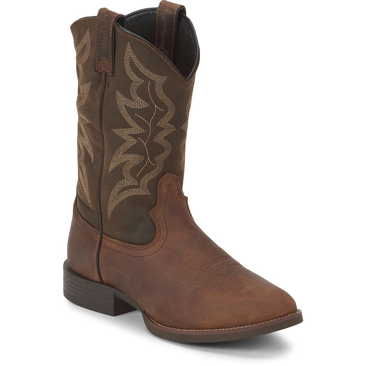 Justin Men's Buster Distressed Stampede Cowboy Boots Academy