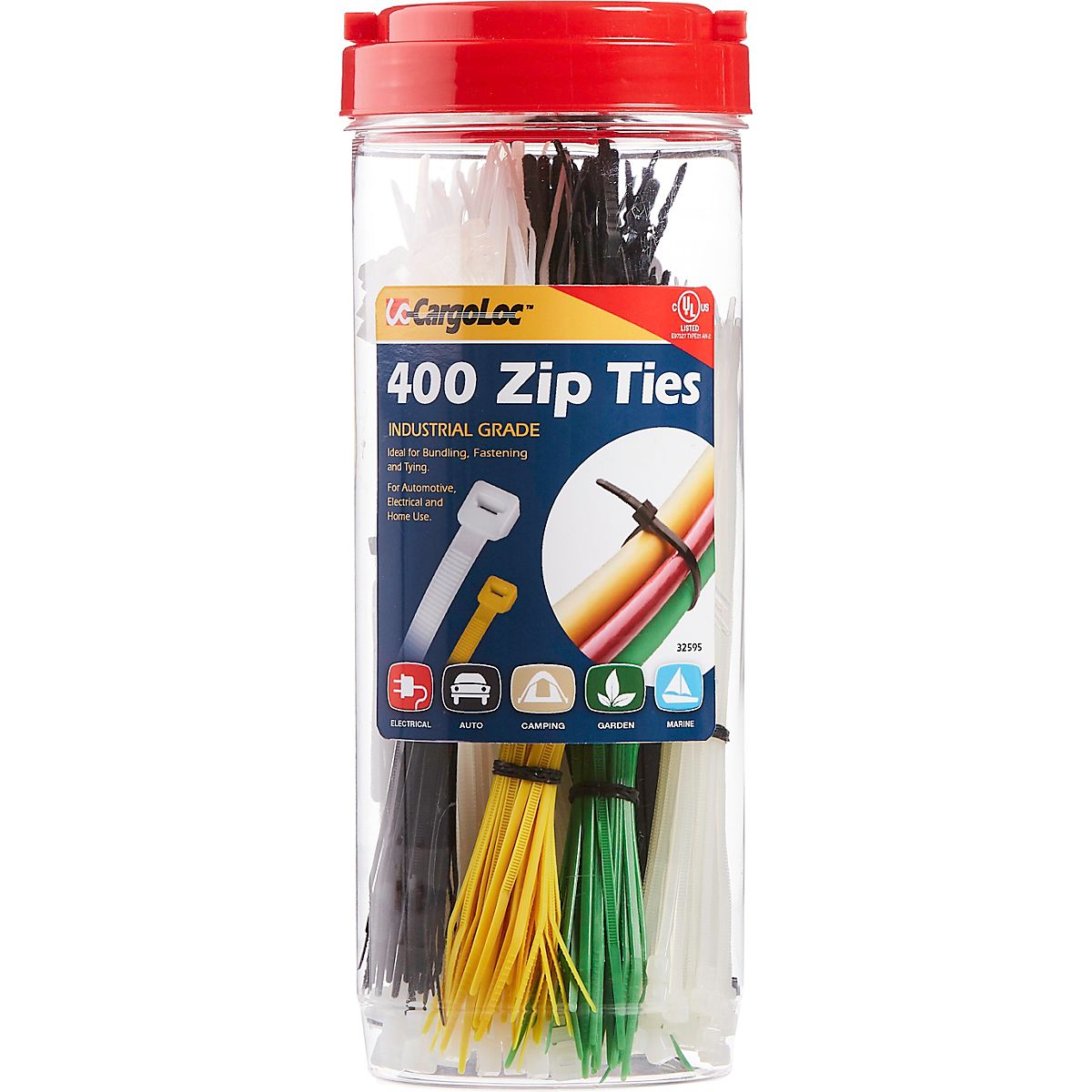 CargoLoc Assorted Zip Ties 400-Pack | Academy