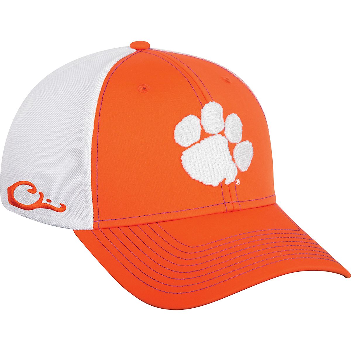 Drake Waterfowl Men's Clemson University Stretch Fit Cap | Academy