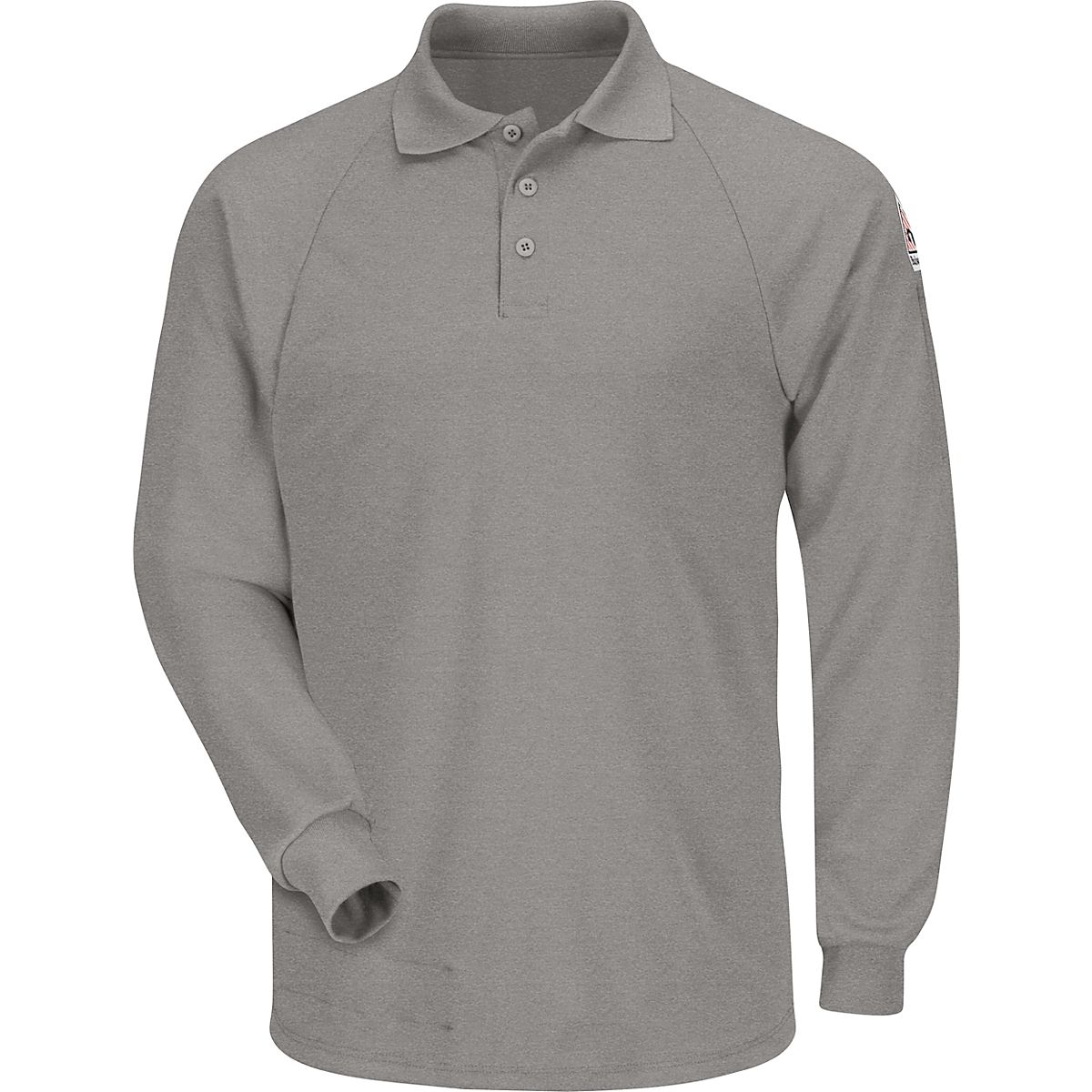 White Long Sleeve Polo with CSG Logo