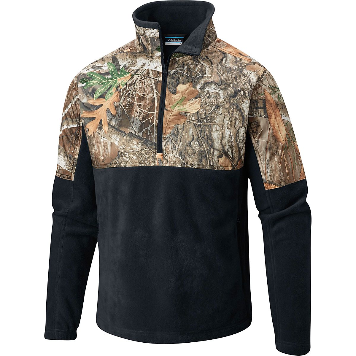 Quarter zip camo pullover sale