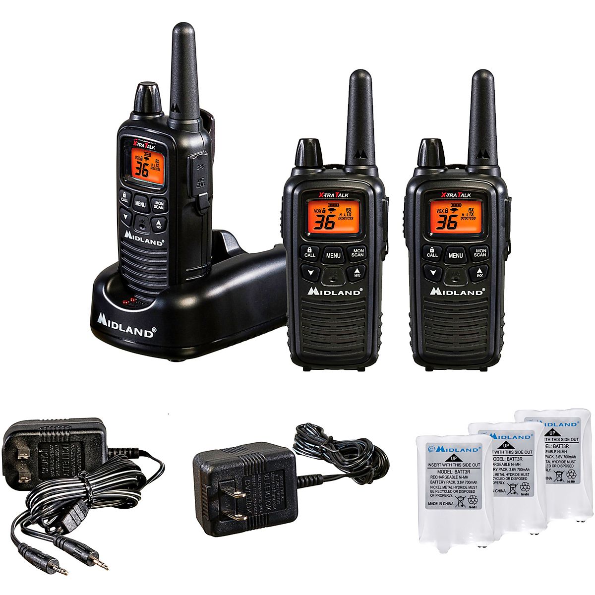 Midland LXT633VP3 2Way Radio 3Pack Free Shipping at Academy