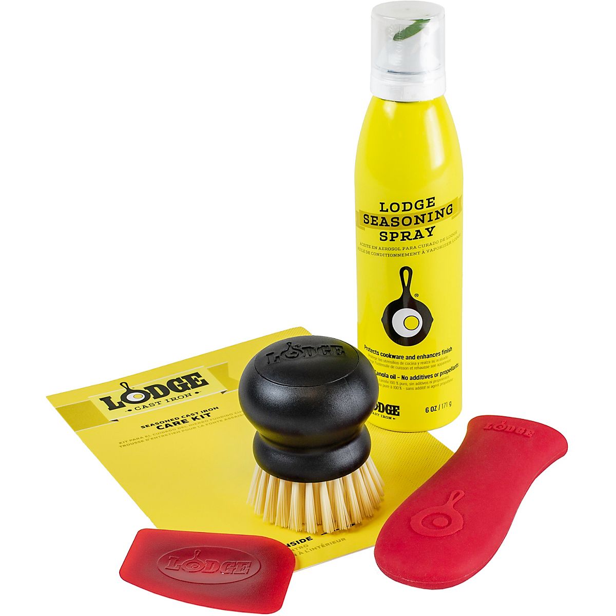 Lodge Seasoned Cast Iron Care Kit Academy