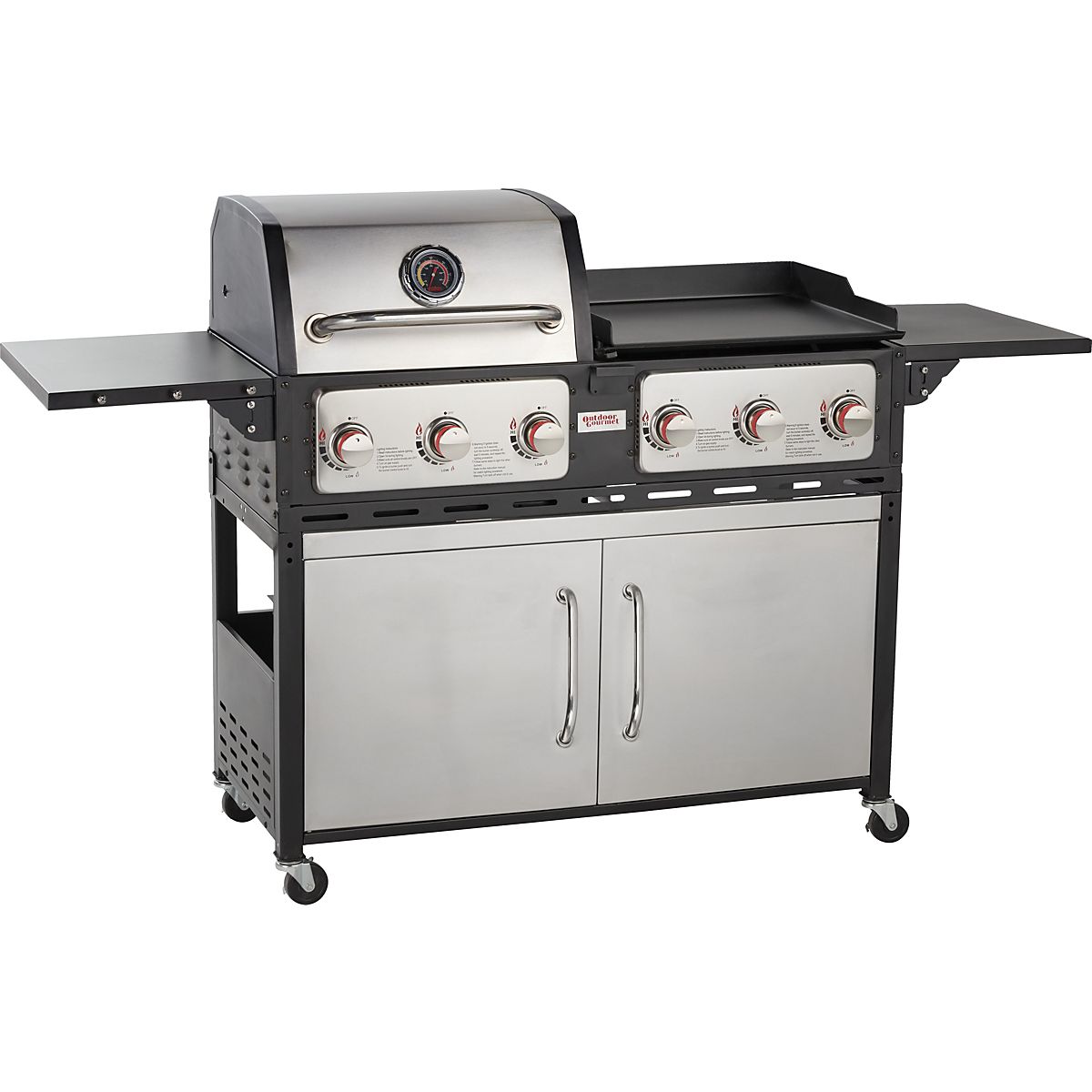 The smoker, griddle grill combo with skillet