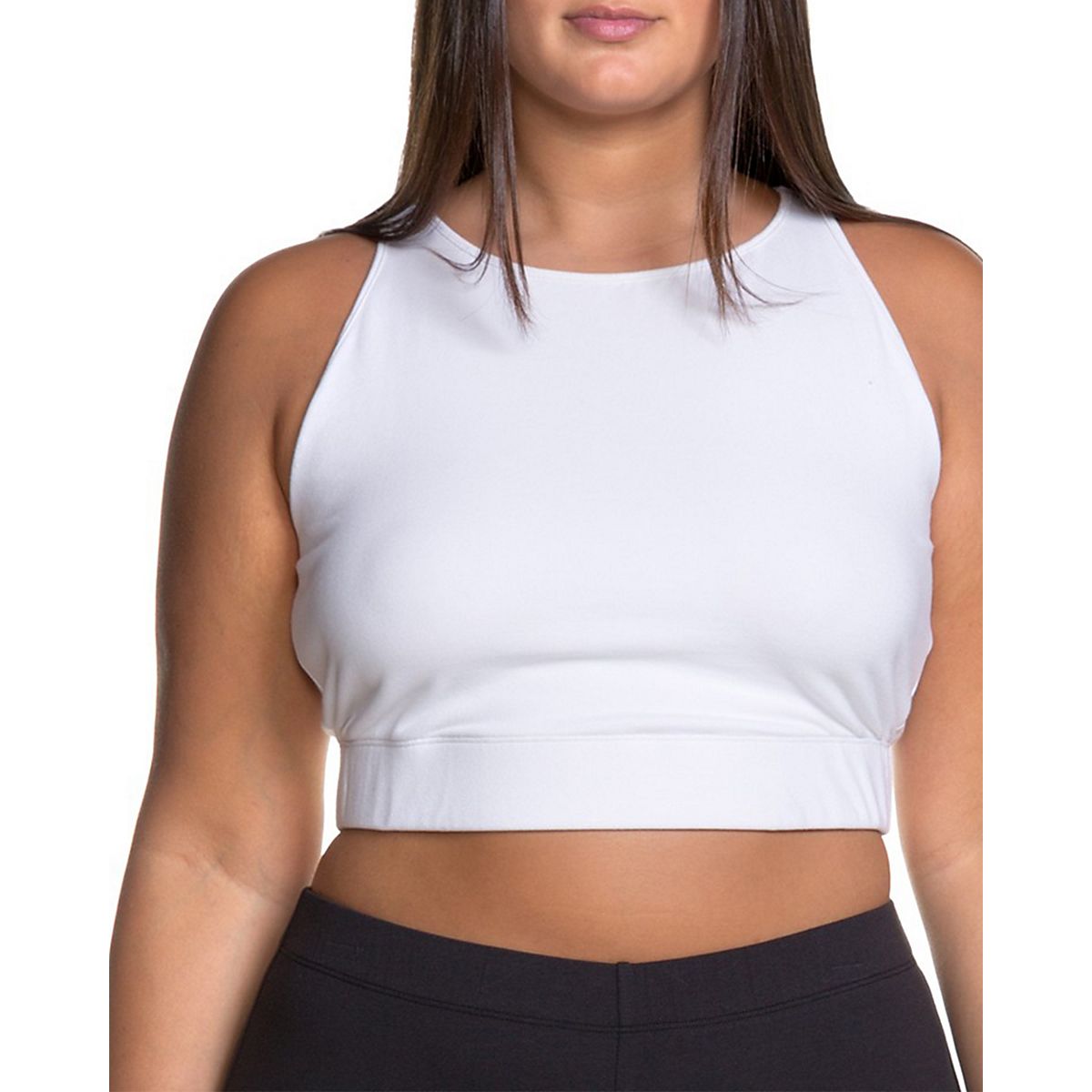 Soffe Womens Plus Size Curves Squad Crop Tank Top Academy 9646