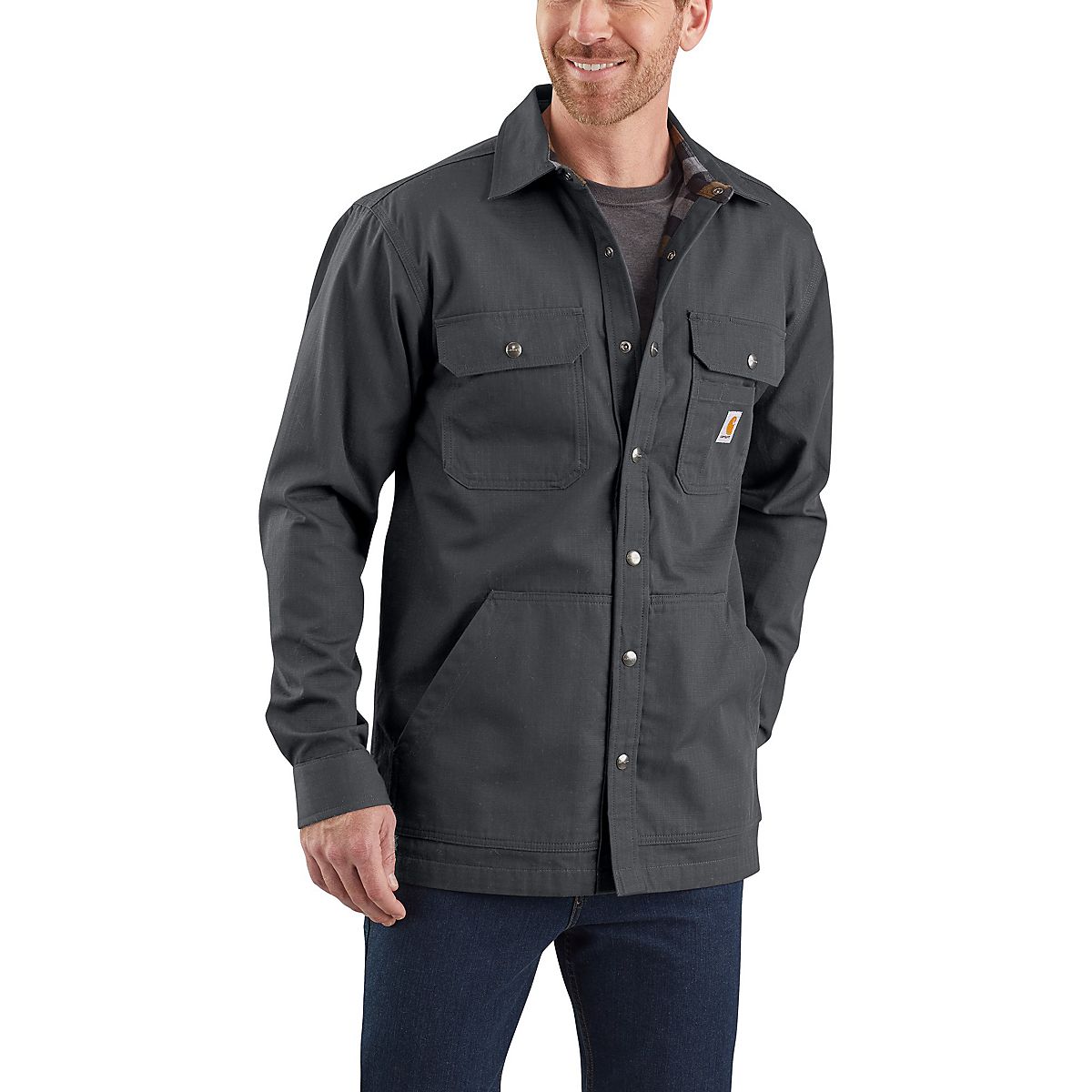 Carhartt Men's Ripstop Solid Shirt Jac | Academy