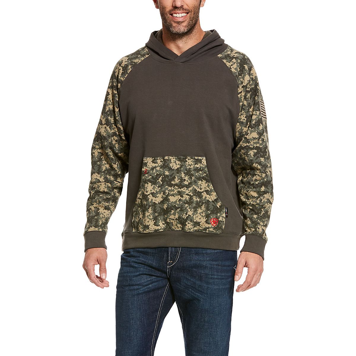 Ariat Men's DuraStretch FR Patriot Camo Hoodie | Academy