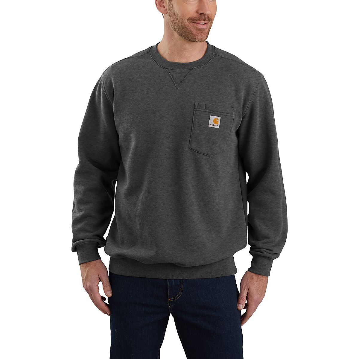 Carhartt Men's Crew Neck Pocket Sweatshirt | Academy