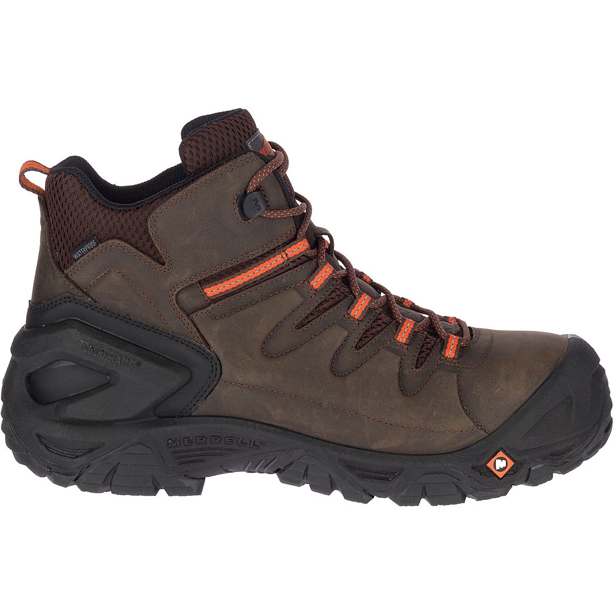 men's strongfield leather pull on waterproof comp toe work boot