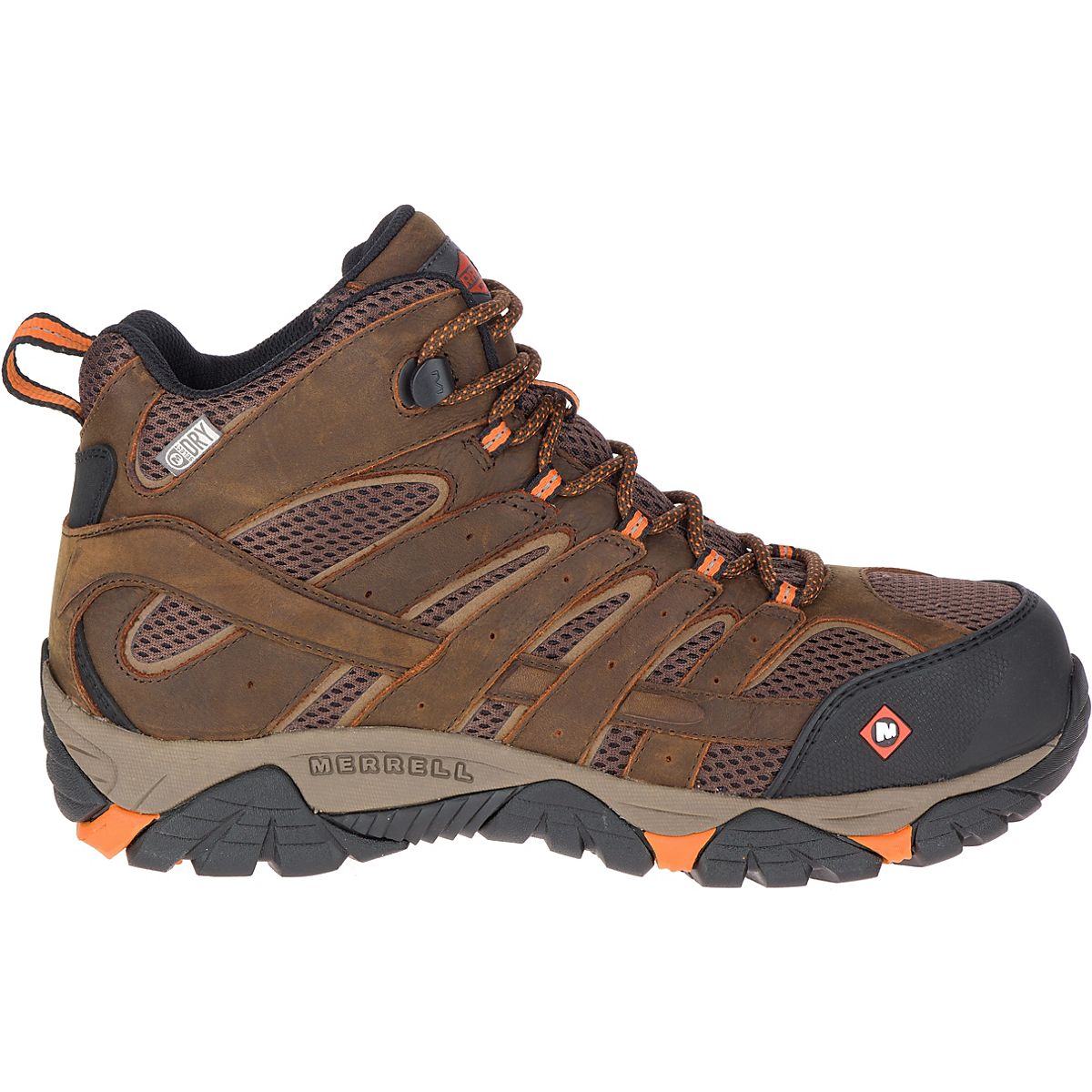 Merrell Men's Moab Vertex Mid Waterproof CT Work Boots | Academy