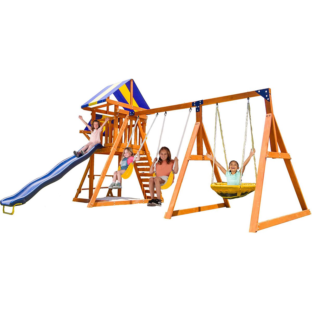 Sportspower Willow Creek Wooden Swing Set Academy