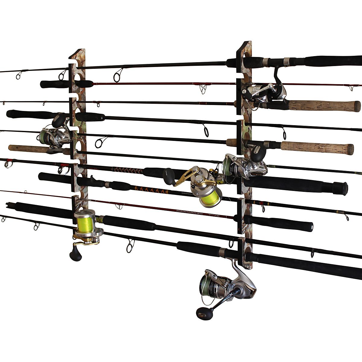 Rush Creek 2-Piece 2-In-1 Wall and Ceiling 11-Rod Rack | Academy