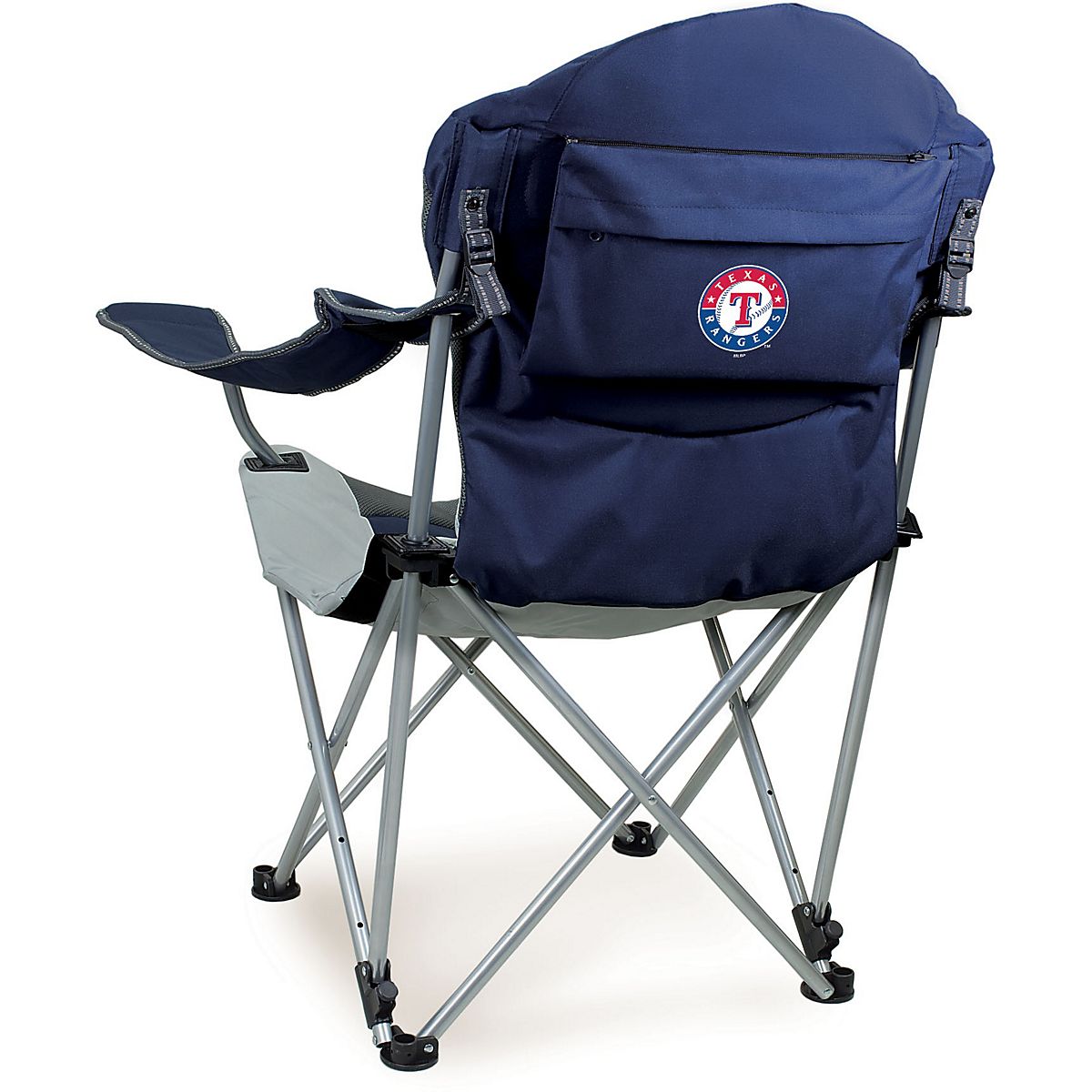 Picnic Time Texas Rangers Reclining Camp Chair Academy