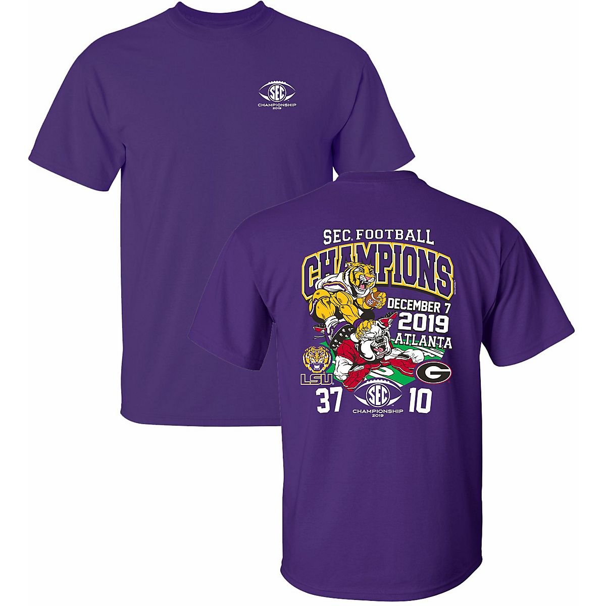 Bayou Apparel Men's Louisiana State University Mascot Score T-shirt ...